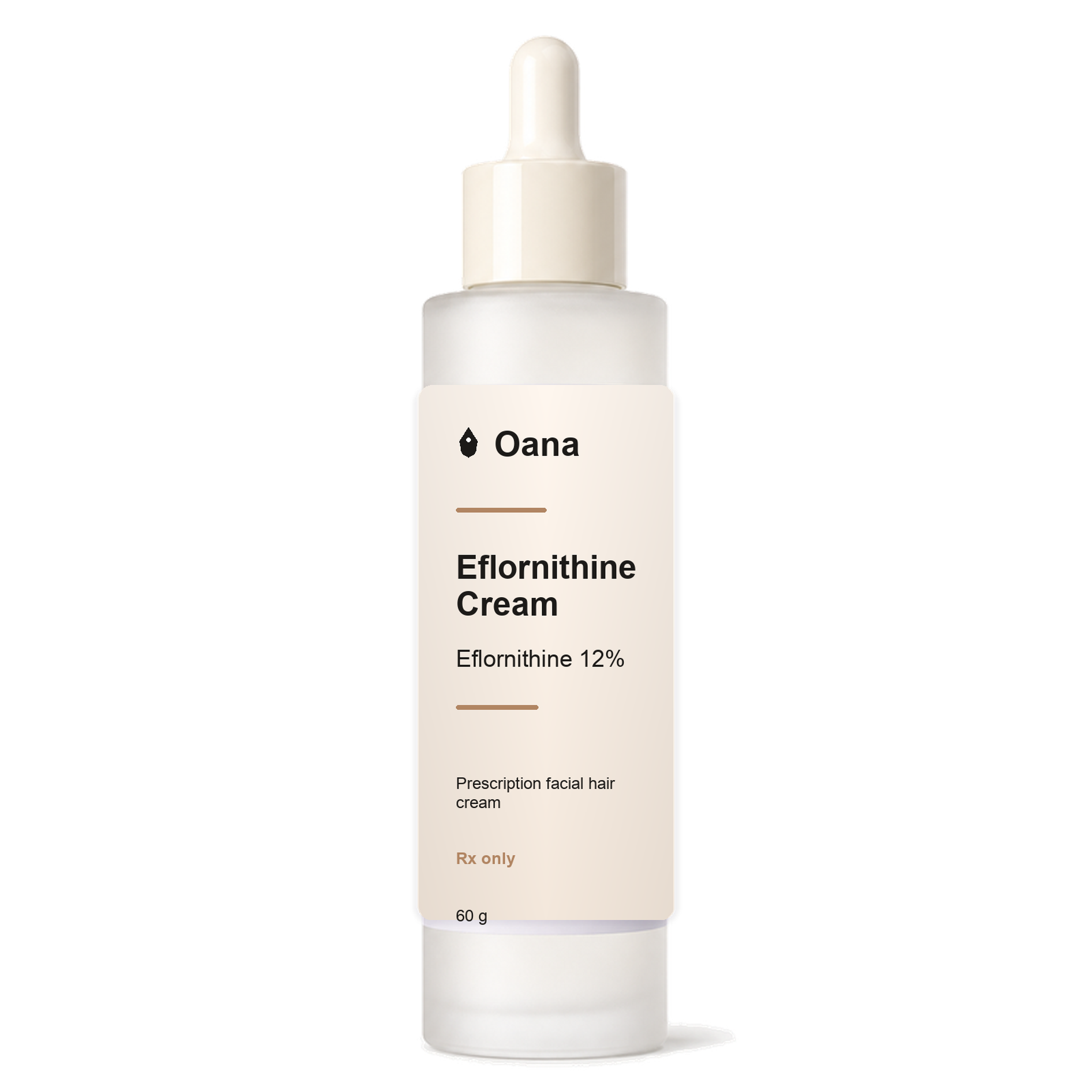 Prescription facial hair removal cream