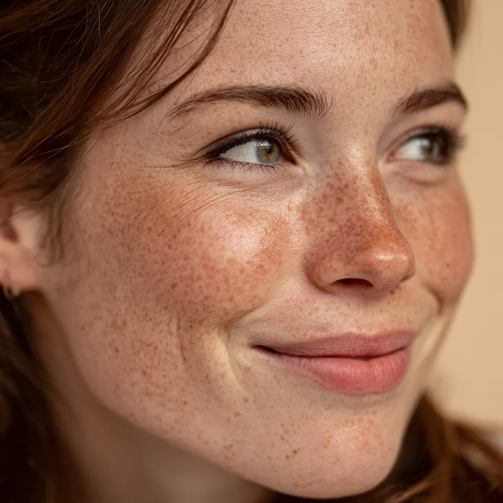 Woman with clearer skin considering spironolactone for hormonal acne